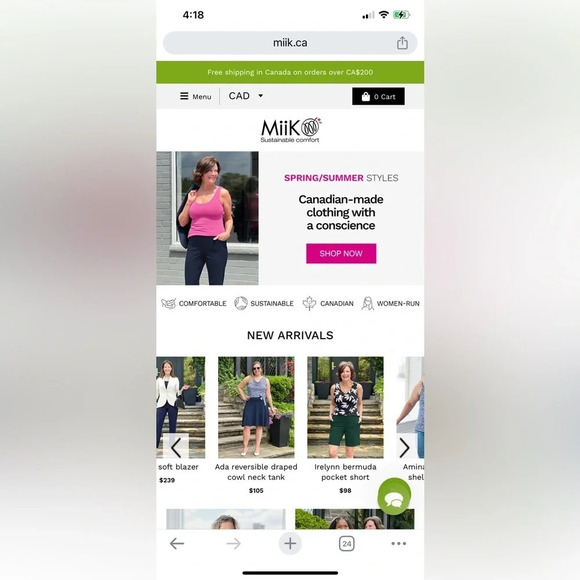 MiiK Made in Canada Black Sleeveless Slit Dress - Picture 7 of 7